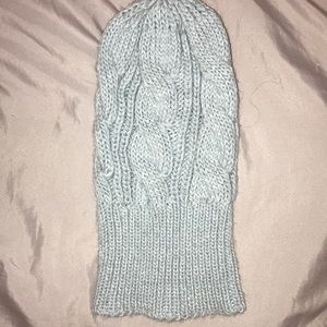Light Blue Slouchy Knit Beanie